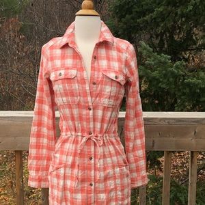 Plaid flannel cotton dress by Gramicci